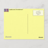 Farbenfrohe, verschwommene Lichter Postkarte (Rückseite)