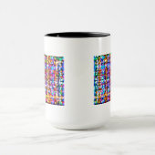 Farbenfrohe, verschwommene Lichter Tasse (Zentrum)
