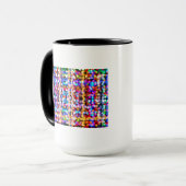 Farbenfrohe, verschwommene Lichter Tasse (Vorderseite Links)