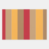 Farbenfrohe vertikale Streifen Geschenkpapier Set (Vorderseite 3)