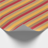 Farbenfrohe vertikale Streifen modern Geschenkpapier (Ecke)