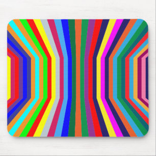 Farbenfrohe vertikale Streifen Mousepad