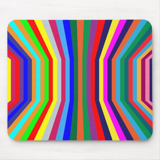 Farbenfrohe vertikale Streifen Mousepad (Vorne)