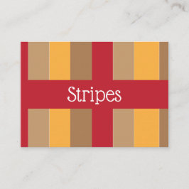 Farbenfrohe vertikale Streifen Visitenkarte