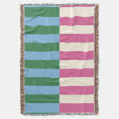Farbenfrohe vertikale Streifenmuster Decke (Vorderseite Vertikal)