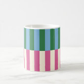Farbenfrohe vertikale Streifenmuster Kaffeetasse (Mittel)