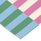 Farbenfrohe vertikale Streifenmuster Kurzer Tischläufer (Ecke)