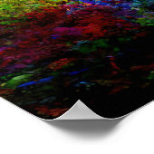 Farbenfrohe, verzauberte Forest Fantasy Landschaft Poster (Ecke)