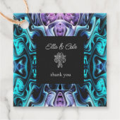 Farbenfrohe Verzauberung Geschenkanhänger (Vorderseite)