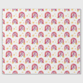 Farbenfrohe Verzauberung Geschenkpapier (Flach)