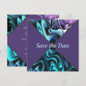 Farbenfrohe Verzauberung Save the Date (Vorne/Hinten)