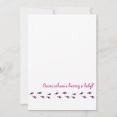 Farbenfrohe Verzierte Eukalyptusdusche Einladung (Rückseite)