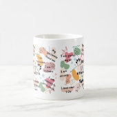 Farbenfrohe Veterinäre Positive tägliche Bejahunge Kaffeetasse (Mittel)