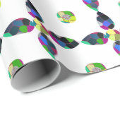 Farbenfrohe Vier-Blätter Geschenkpapier (Rolleneckpunkt)