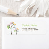 Farbenfrohe Vier Jahreszeiten Bäume Hochzeitsplatt (Insitu)