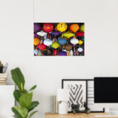 Farbenfrohe vietnamesische Hängeblattern Poster (Heimbüro)