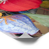 Farbenfrohe vietnamesische Hängeblattern Poster (Ecke)