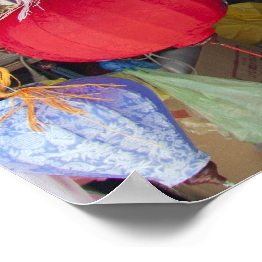 Farbenfrohe vietnamesische Hängeblattern Poster (Ecke)