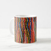 Farbenfrohe viktorianische Marmorpapierabdeckung Kaffeetasse (Vorderseite Links)