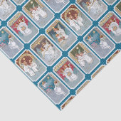 Farbenfrohe Viktorianische Weihnachtsangel Collage Seidenpapier (Ausschnitt)