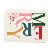 Farbenfrohe, Vintage Ankündigung Magnet (Horizontal)