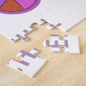 Farbenfrohe Vintage Bike-Blume Puzzle (Seite)