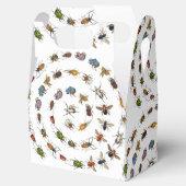 Farbenfrohe Vintage Bugs & Käfer Muster Geschenkschachtel (Geöffnet)