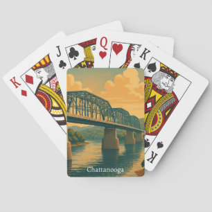 Farbenfrohe Vintage Chattanooga Spielkarten