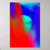 Farbenfrohe, Vintage Farbenpracht, strahlendes Pos Poster (Vorne)
