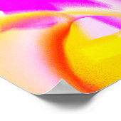 Farbenfrohe, Vintage Farbenpracht, strahlendes Pos Poster (Ecke)