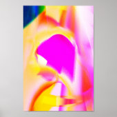 Farbenfrohe, Vintage Farbenpracht, strahlendes Pos Poster (Vorne)
