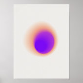 Farbenfrohe, Vintage Farbenpracht, strahlendes Pos Poster (Vorne)