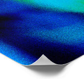 Farbenfrohe, Vintage Farbenpracht, strahlendes Pos Poster (Ecke)