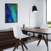 Farbenfrohe, Vintage Farbenpracht, strahlendes Pos Poster