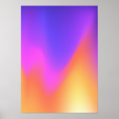 Farbenfrohe, Vintage Farbenpracht, strahlendes Pos Poster (Vorne)