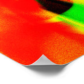 Farbenfrohe, Vintage Farbenpracht, strahlendes Pos Poster (Ecke)