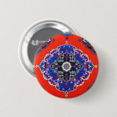 Farbenfrohe Vintage Folklorefabrik Button (Vorne & Hinten)
