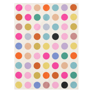 Farbenfrohe Vintage geometrische Punkte Tischdecke