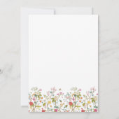 Farbenfrohe Vintage Hochzeit Einladung (Rückseite)