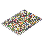 Farbenfrohe Vintage Illustrierte Käfer Notizblock (Linke Seite)