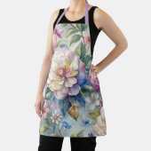 Farbenfrohe Vintage Inspirierte Blumenmuster Schürze (InSitu)