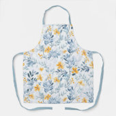 Farbenfrohe Vintage Inspirierte Blumenmuster Schürze (Vorderseite)