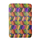 Farbenfrohe Vintage Inspirierte Muster Badematte (Vorderseite Vertikal)