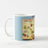 "Farbenfrohe Vintage Karte Kansas Tasse (Links)