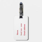 Farbenfrohe Vintage Kentucky Karte Gepäckanhänger (Rückseite vertikal)