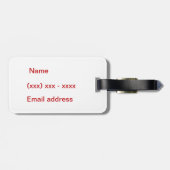 Farbenfrohe Vintage Kentucky Karte Gepäckanhänger (Rückseite horizontal)