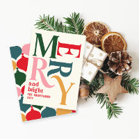 Farbenfrohe Vintage merry chritsmas