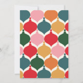 Farbenfrohe Vintage merry chritsmas Ankündigung (Rückseite)