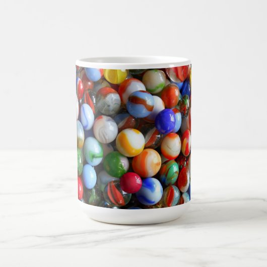 Farbenfrohe Vintage Murmeln Kaffeetasse (Mittel)