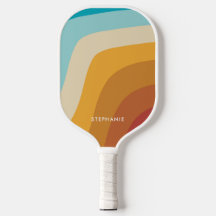 Farbenfrohe Vintage Regenbogenwellen Personalisier